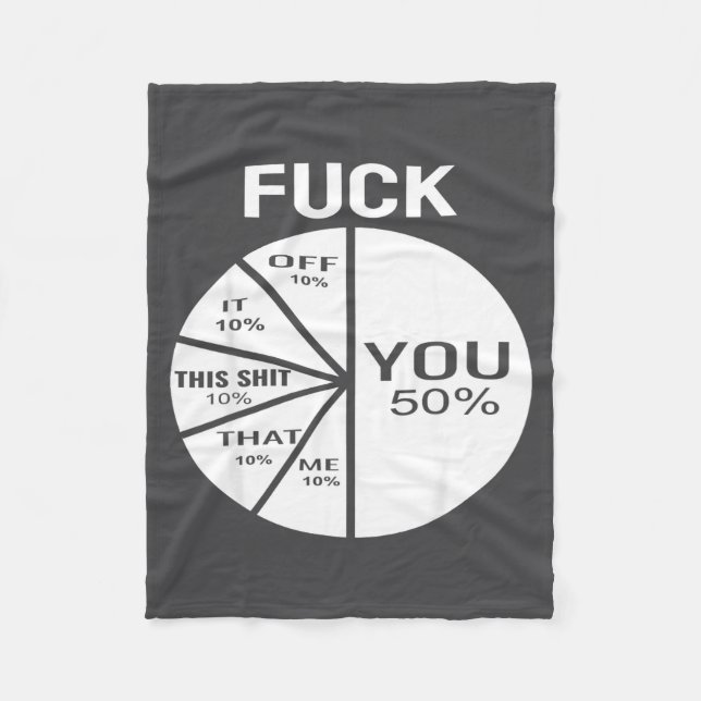 Hilarious For Cuss Word E Chart For Serial Swearer Fleece Blanket (Front)