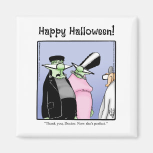 Hilarious Frankenstein Monster Humour Magnet