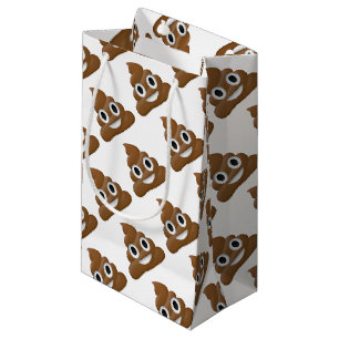 Hilarious fun poop-emoji - Poo cartoon design Small Gift Bag