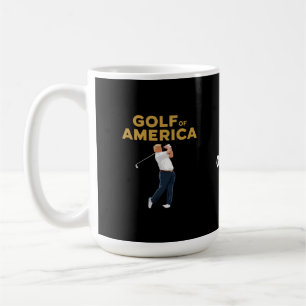 Hilarious Funny Golf of America Meme Trump Pun  Coffee Mug