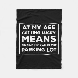 Hilarious Funny Quote Sixty 60th Birthday Gag Fleece Blanket