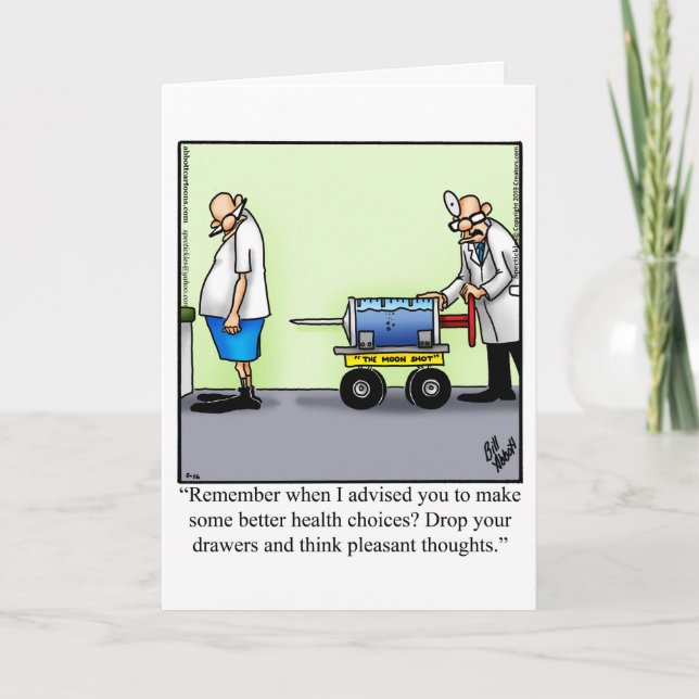Hilarious Get Well Greeting Card (Front)