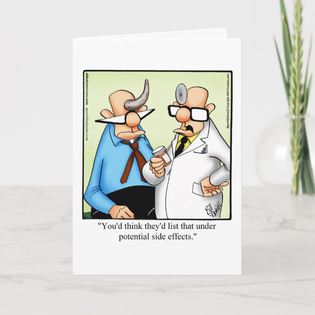 Hilarious Get Well Greeting Card  (Front)