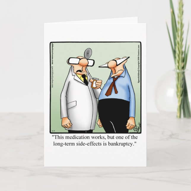 Hilarious Get Well Greeting Card (Front)