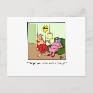 Hilarious Gift of Love! Postcard