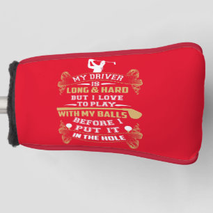 Hilarious Golf Driver Saying Golf Head Cover