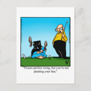 Hilarious Golf Humour Postcard