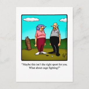 Hilarious Golf Humour Postcard