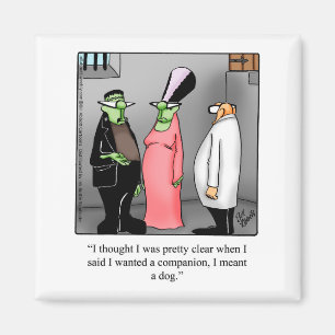 Hilarious Halloween Frankenstein Humour Magnet