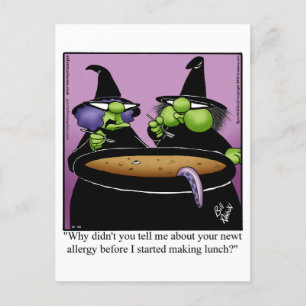 Hilarious Halloween Humour Postcard 