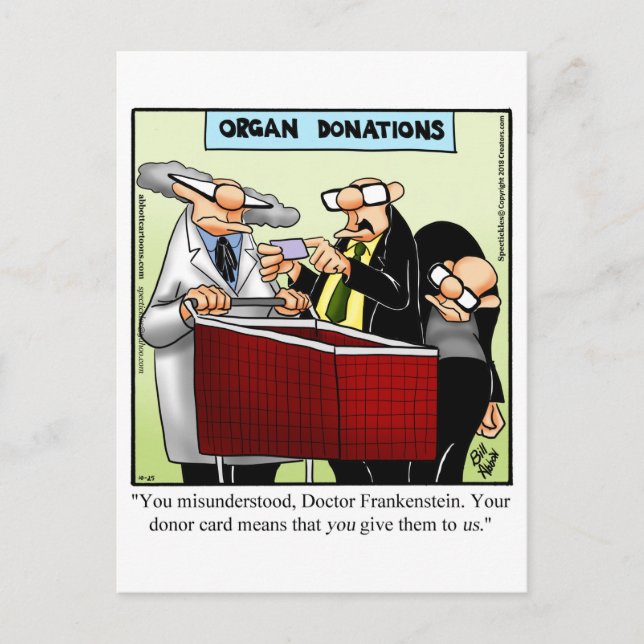 Hilarious Halloween Humour Postcard  (Front)