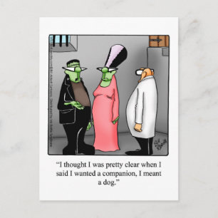 Hilarious Halloween Humour Postcard