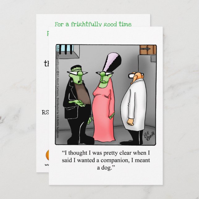 Hilarious Halloween Party Invitations  (Front/Back)
