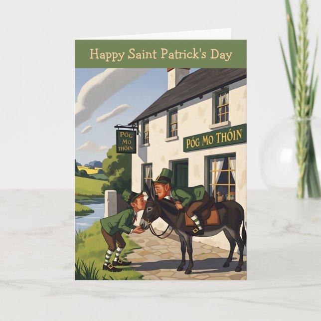 Hilarious Happy Saint Patrick's Day Card (Front)