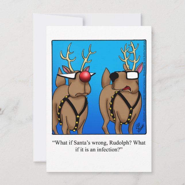 Hilarious Holiday Party Invitations (Front)
