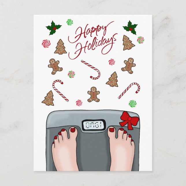 Hilarious holidays holiday postcard (Front)