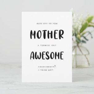 Hilarious Humour Funny Mother's Day Greetings Card