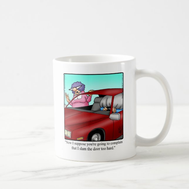 Hilarious Husband Car Humour Mug Gift (Right)