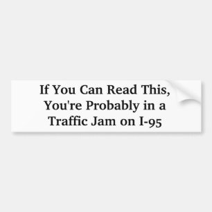 Hilarious I-95 Philadelphia Pennsylvania Bumper Sticker