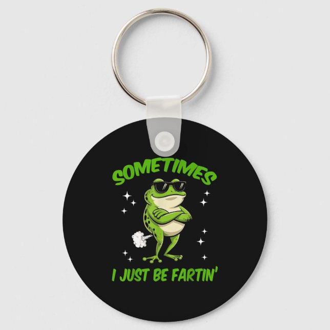 Hilarious I Frog Sometimes Embarrassing Just Farti Key Ring (Front)