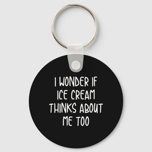 Hilarious Ice Cream Key Ring (Front)