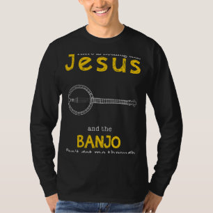 Hilarious Jesus & Banjo Slogan Tee Inspirational