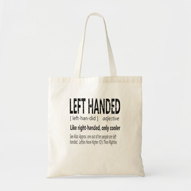 Hilarious Left Handed Definition Left Hand People  Tote Bag (Front)