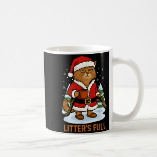 Hilarious Litter’s Full Funny Coffee Cat Lovers Ch Coffee Mug