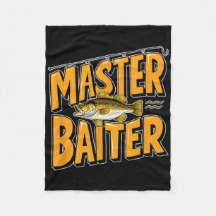 Hilarious Master Byiter Fishing Perfect Fisherman Fleece Blanket