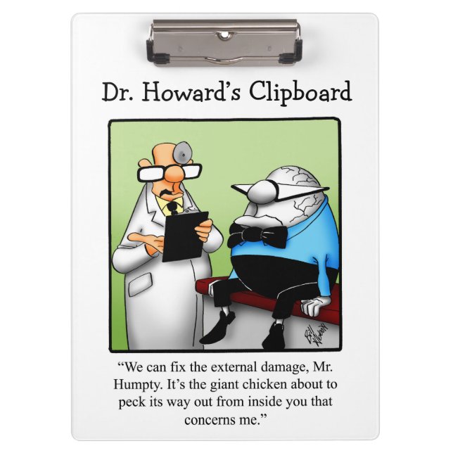 Hilarious Medical Humour Clipboard Gift  (Front)