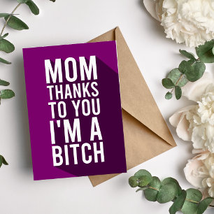 Hilarious Mother's Day Card from Daughter for Mum