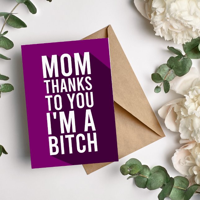 Hilarious Mother's Day Card from Daughter for Mum (Creator Uploaded)
