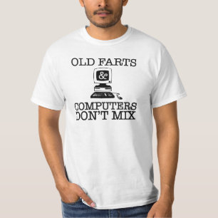 Hilarious "Old Farts and Computers Don't Mix" Tee