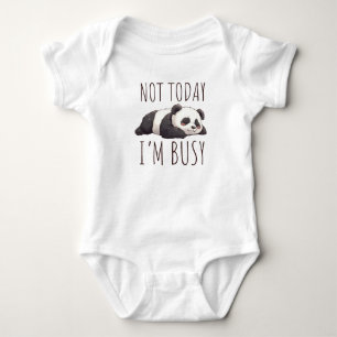 Hilarious Panda Message Baby Bodysuit