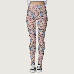 Hilarious pattern 1L Chinese Vietnamese Pig Year Leggings