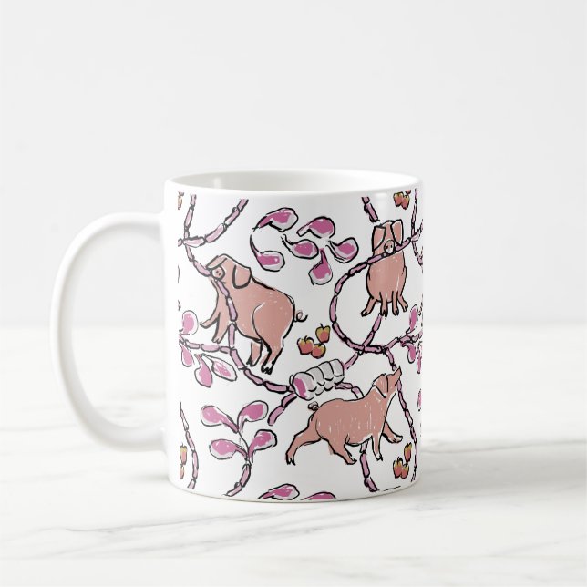 Hilarious pattern Chinese Pig Year Choose Colour M Coffee Mug (Left)