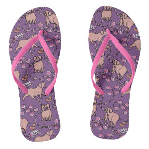Hilarious pattern Chinese Pig Year Choose Colour W Thongs