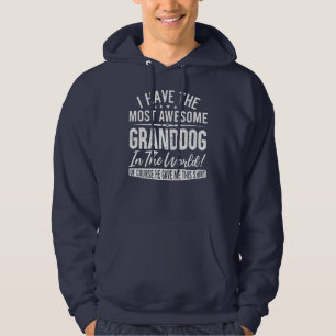 Hilarious Pet Lover Grandpa Grandma Gag Granddog  Hoodie
