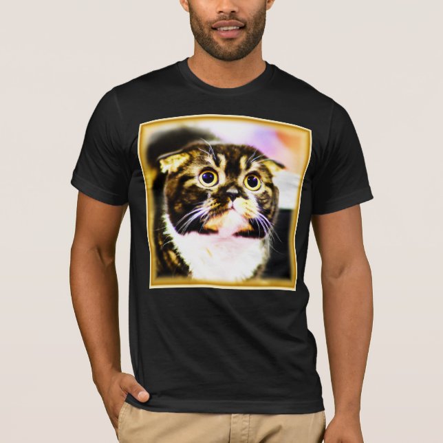 Hilarious Photo of a Funny Cat. Buy Now T-Shirt (Front)