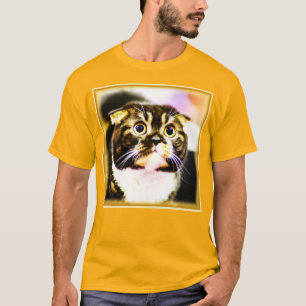 Hilarious Photo of a Funny Cat. Buy Now T-Shirt