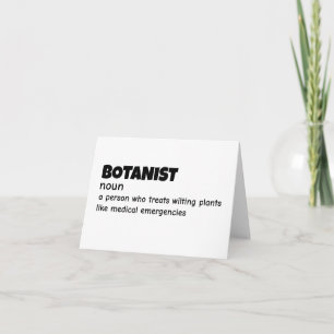 Hilarious Plant Scientist Definition Thank You Card