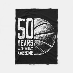 Hilarious Player Years Basketball Basketball 50th Fleece Blanket