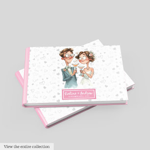 Hilarious Quirky Couple Wedding Guest Book Waterco