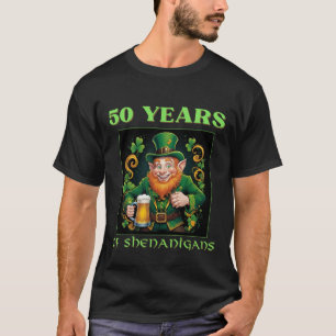 Hilarious Saint Patrick's 50th Birthday Milestone  T-Shirt