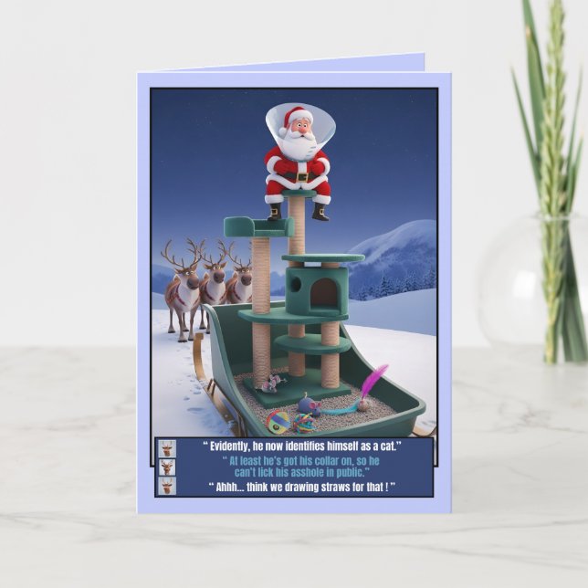 Hilarious Santa Claus Card (Front)
