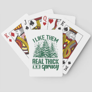 Hilarious Santa Package Weird Christmas Design Swe Playing Cards