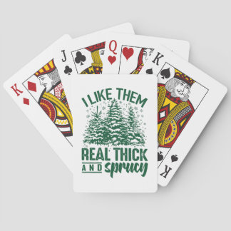 Hilarious Santa Package Weird Christmas Design Swe Playing Cards