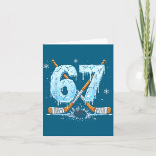 Hilarious Skating Lovers Number Six 7 Drip Hockey Card