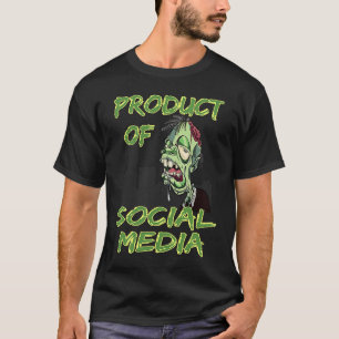 Hilarious Social Media Programming Zombie Meme T-Shirt