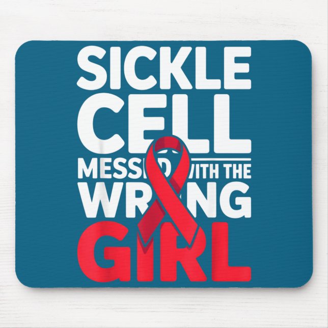 Hilarious Support Messed Wrong Sickle Warrior Cell Mouse Pad (Front)